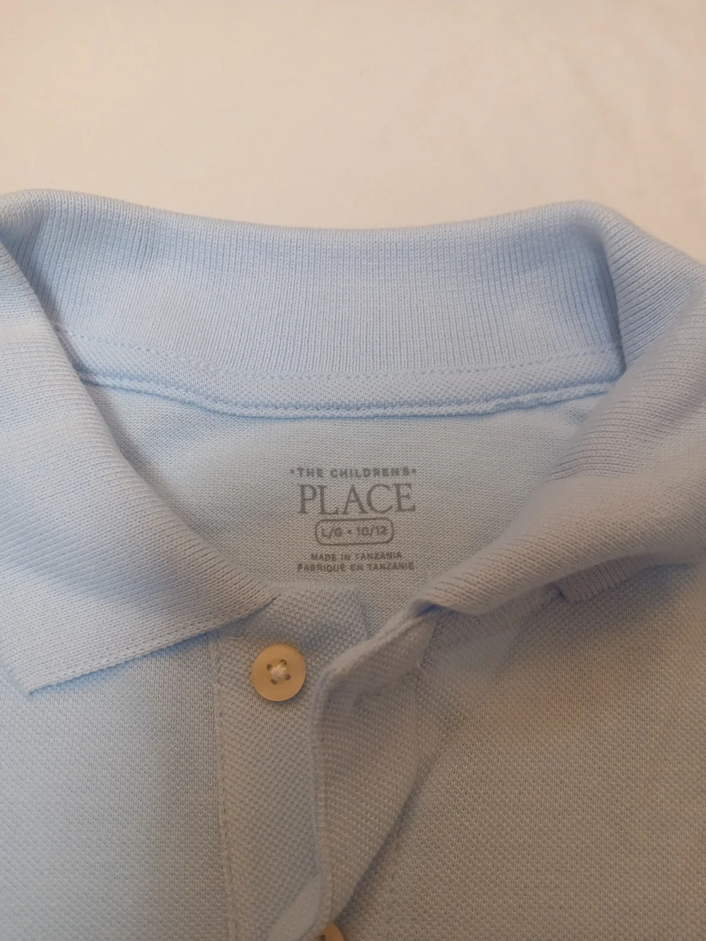 The Children's Place Light Blue Polo Shirt - Short Sleeve Kids